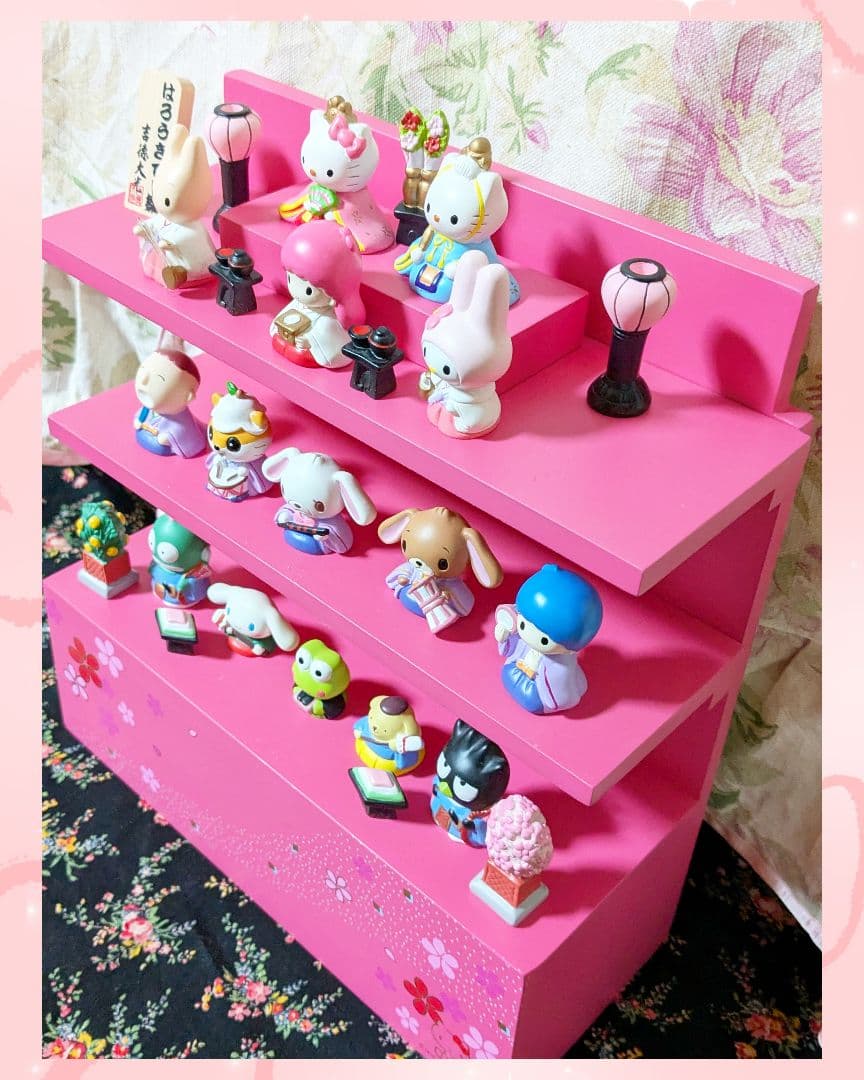 吉徳 はろーきてぃ雛 サンリオ 3段雛飾り ひな祭り