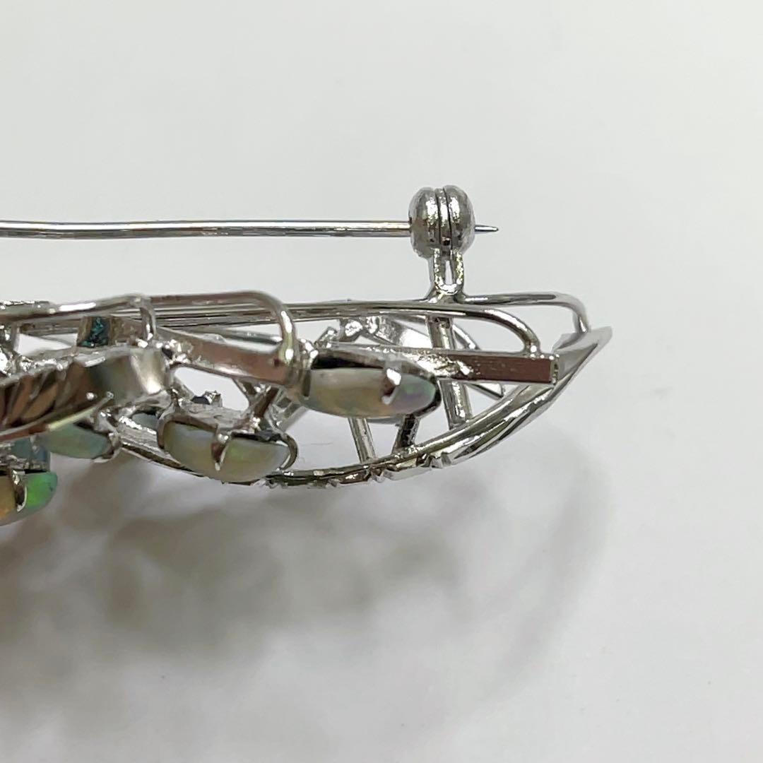 天然オパール ブローチ ヴィンテージ アクセサリー 天然石 opal