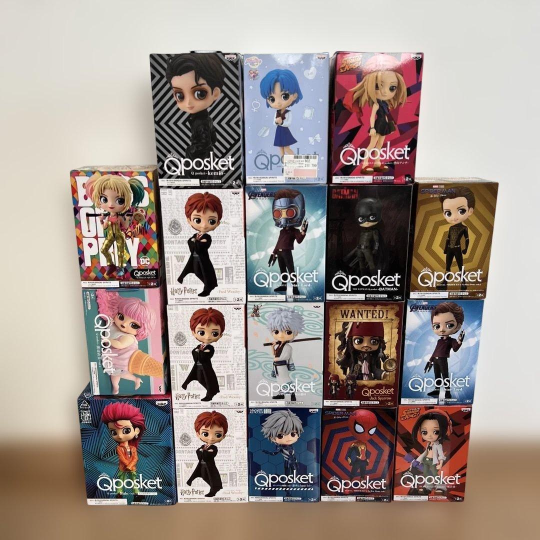 Qposket スパイダーマンほかフィギュア 18体セット