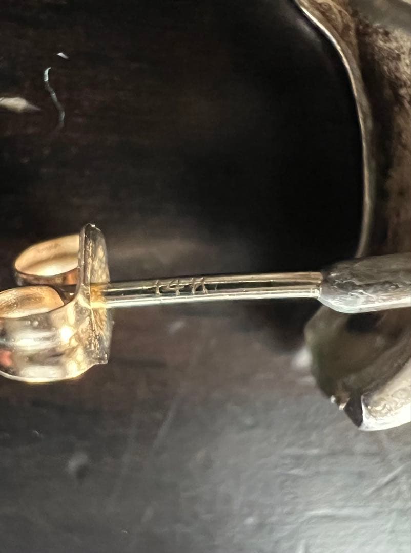 Tiffany & Co. ピアス SV×14K コンビ ポスト14K 正規品