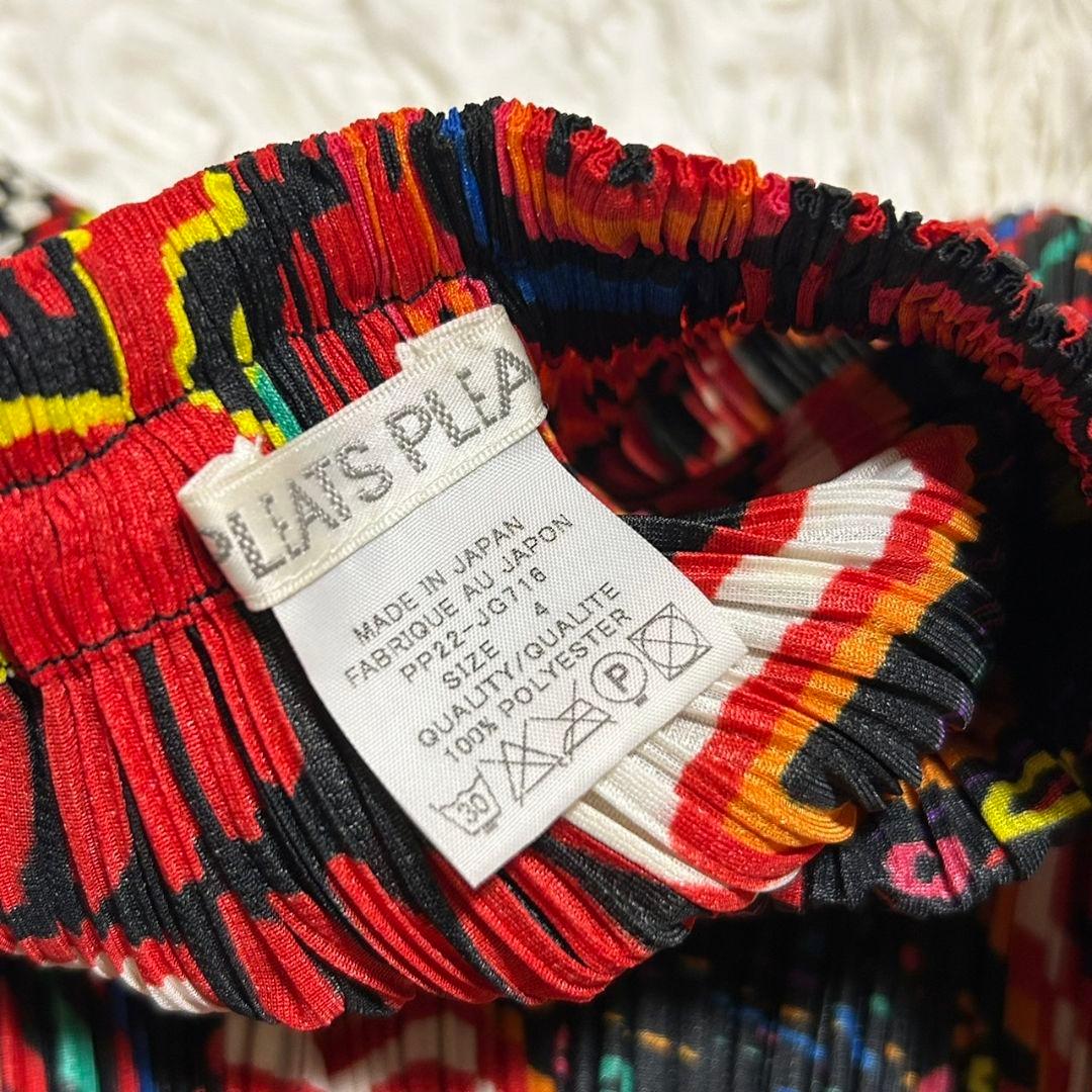 プリーツプリーズ PLEATS PLEASE 総柄 スカート サイズ4