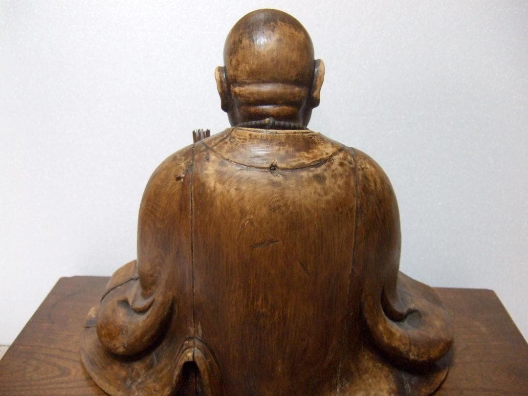 時代物 木造 玉眼 座像 仏像 寄木 仏教美術 木彫り