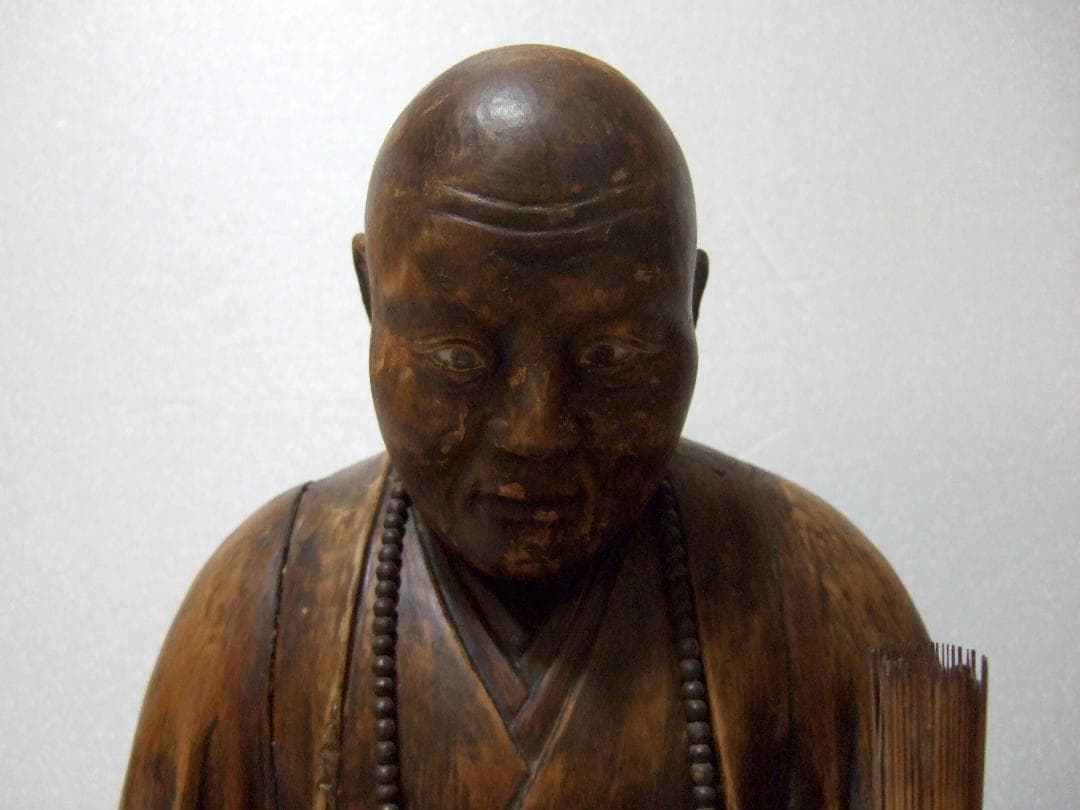 時代物 木造 玉眼 座像 仏像 寄木 仏教美術 木彫り