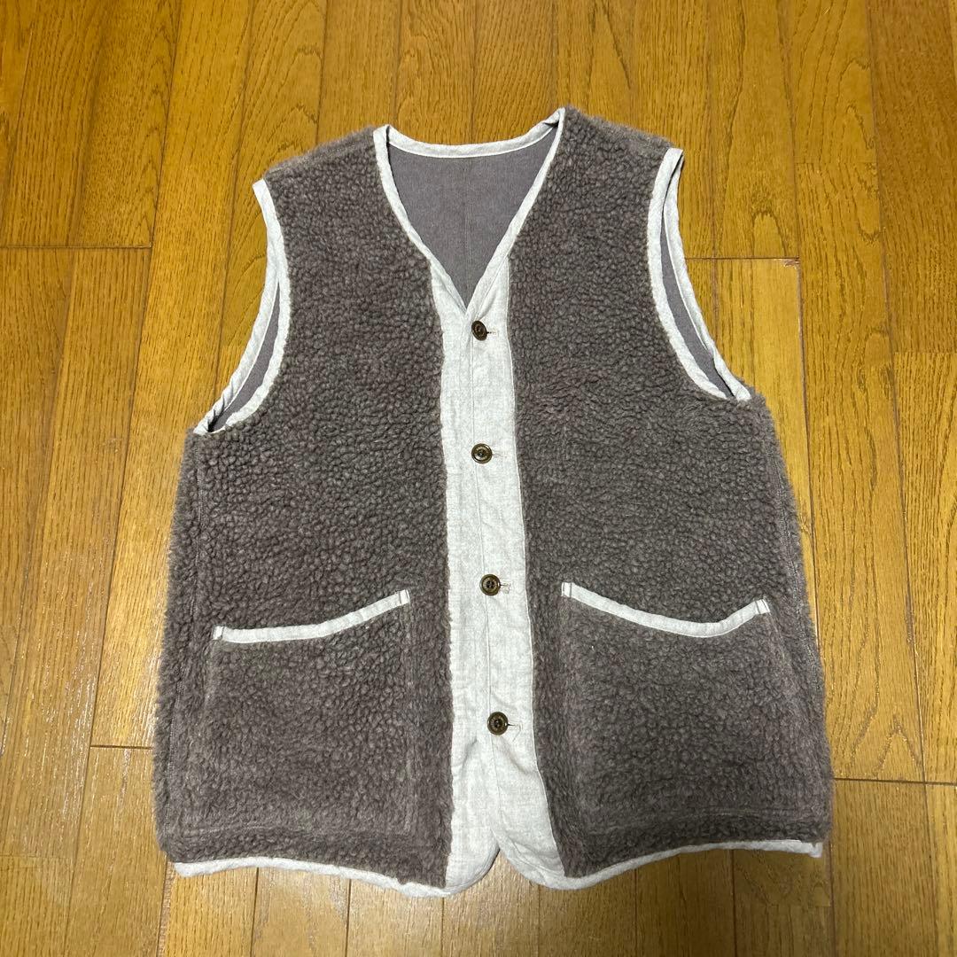 コンフェクト　ウールコットンパイルベスト