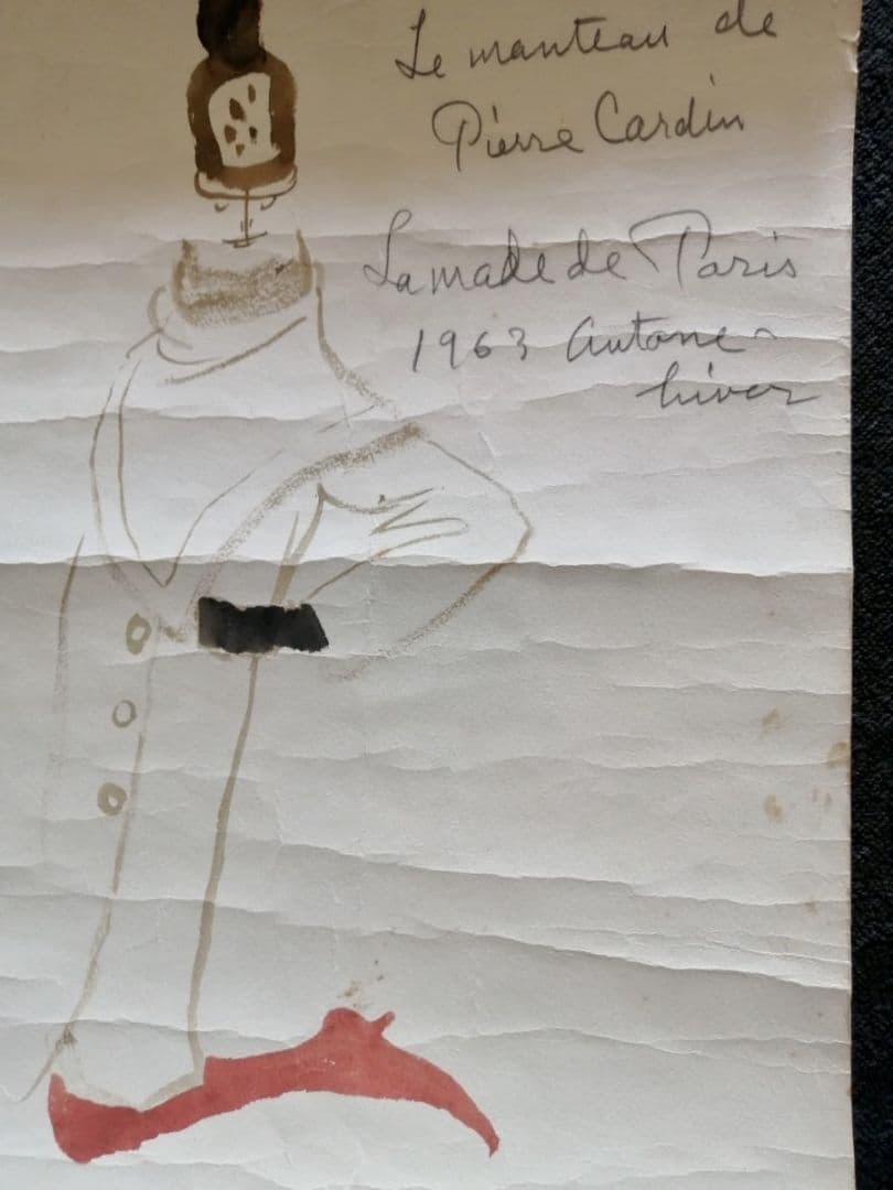 長沢節 ファッションデッサン画 直筆 一点物 真筆品