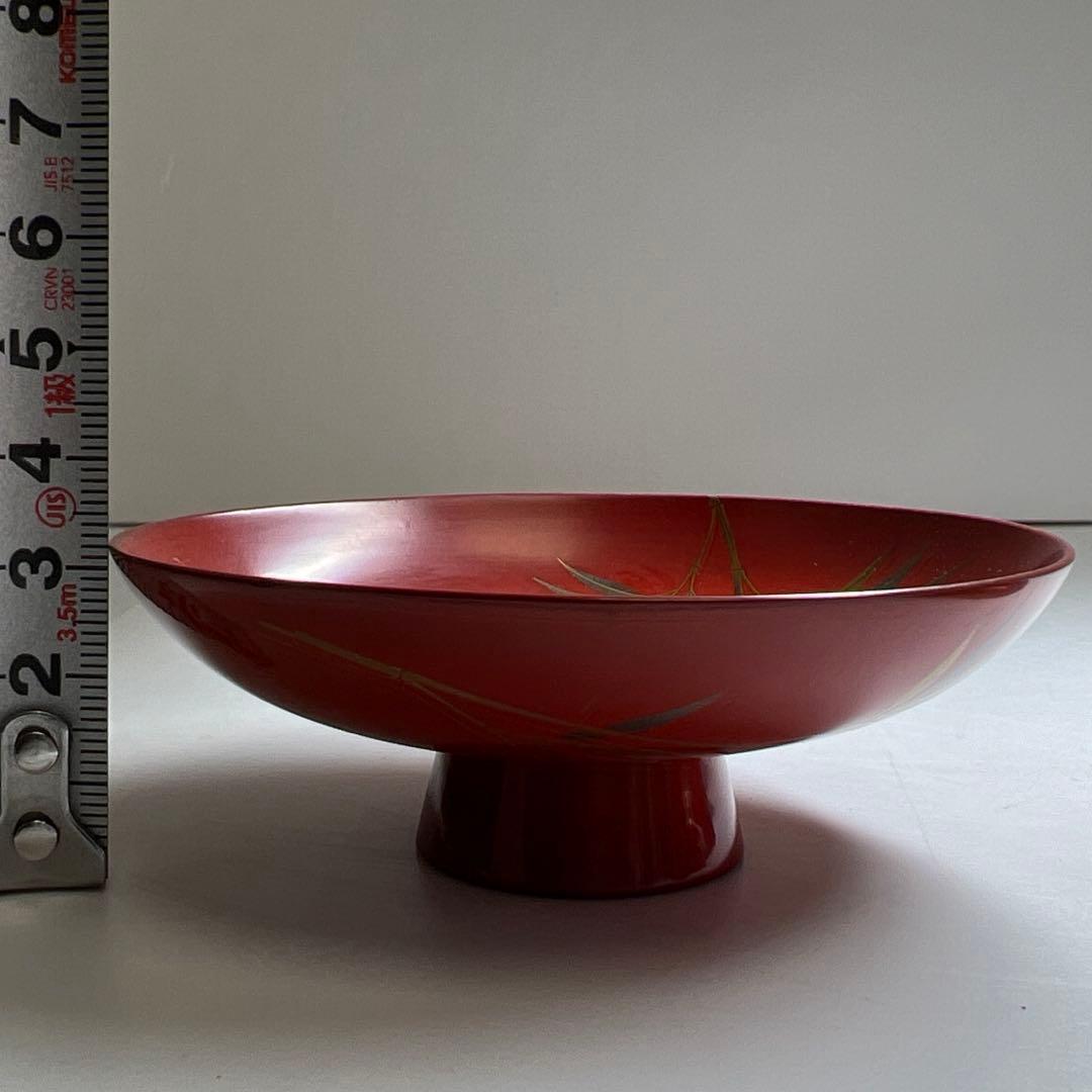 上手　盛蒔絵鯛盃一対　木箱付　直径約9㎝　東Y7-1125☆2F