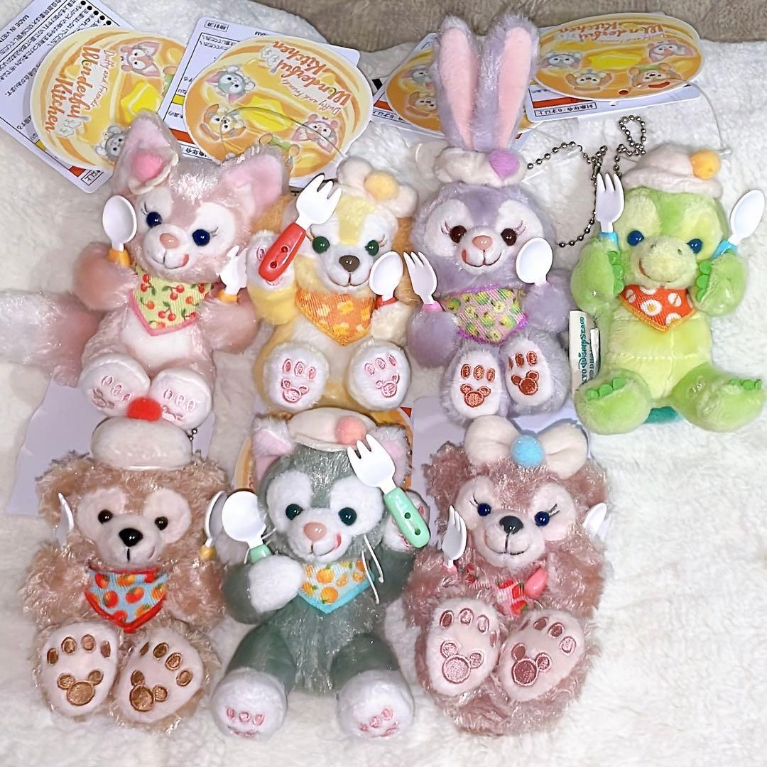 ディズニーシー　ワンダフルキッチン　ぬいぐるチャーム7点セット