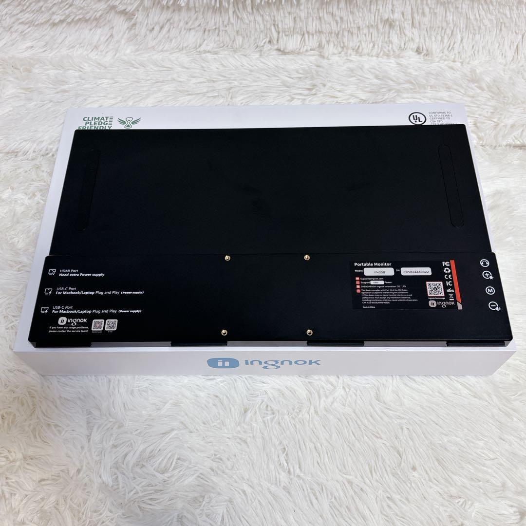 Ingok 18.5インチモバイルモニターFHDポータブルモニター新品未使用