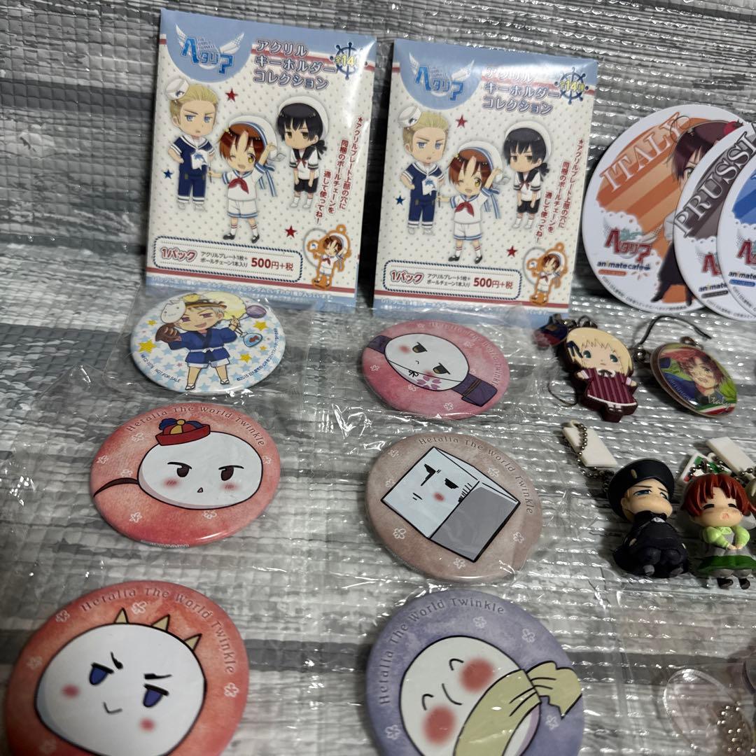 【まとめ売り】　ヘタリア　缶バッジ　メタルチャーム　コースター等