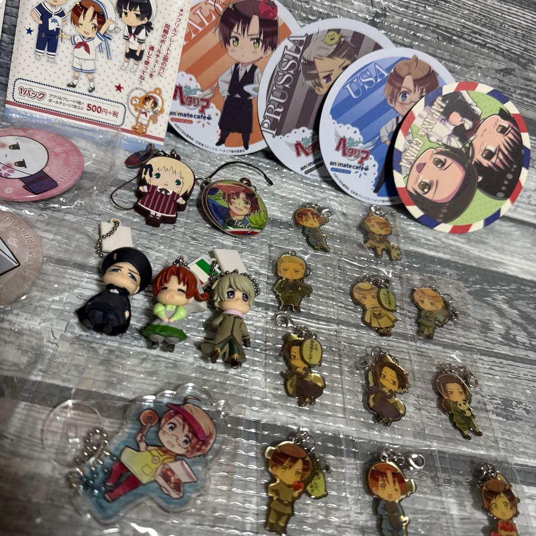 【まとめ売り】　ヘタリア　缶バッジ　メタルチャーム　コースター等