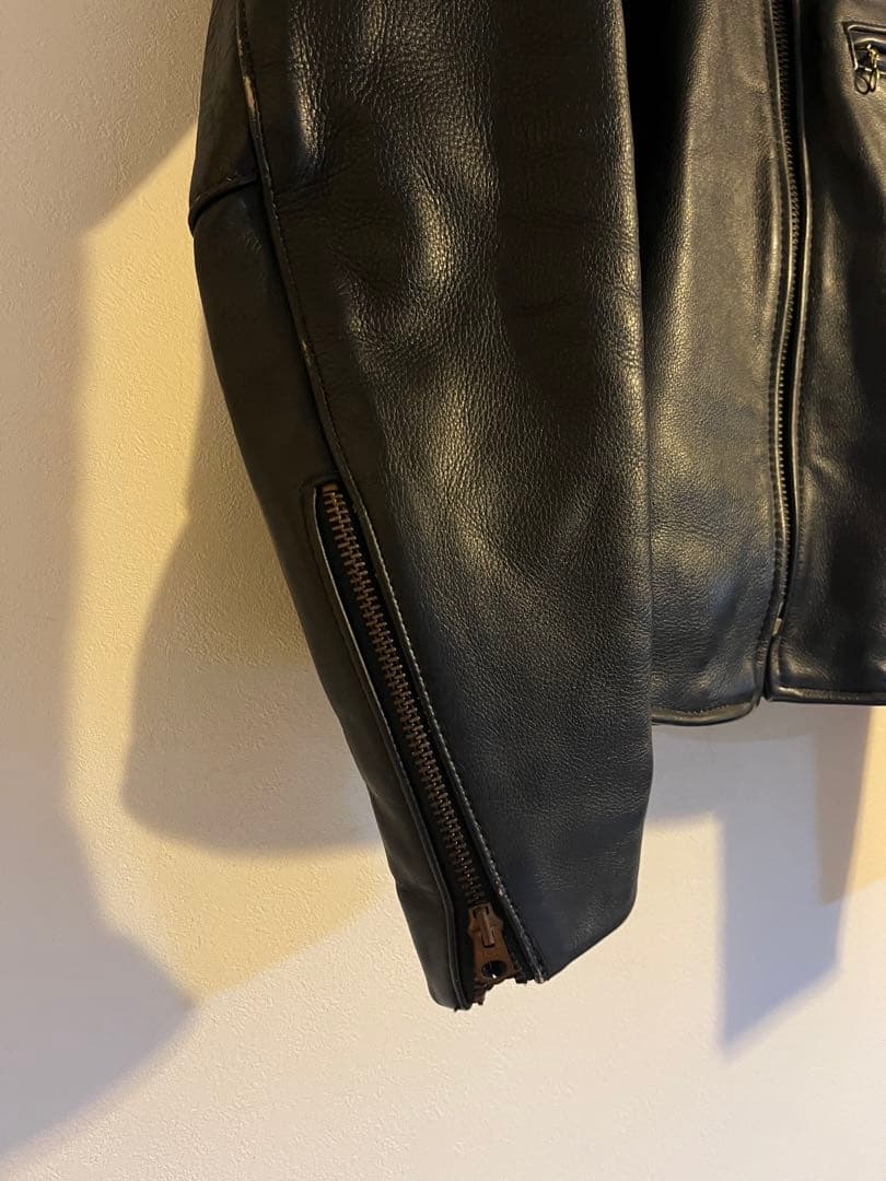 Vanson Leathers 黒　シングルライダースジャケット　サイズ38