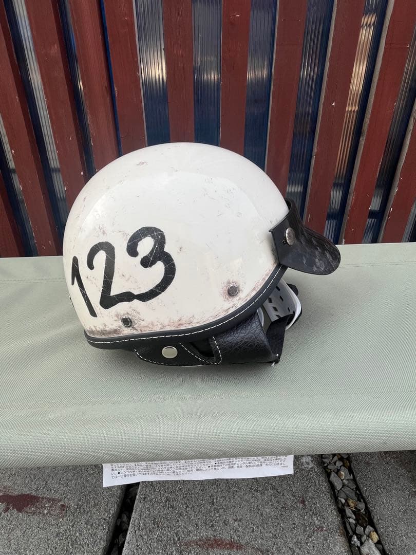 エイジングヘルメット　半ヘル　ショーティー4 ポリヘル　エイジング塗装　【新品】