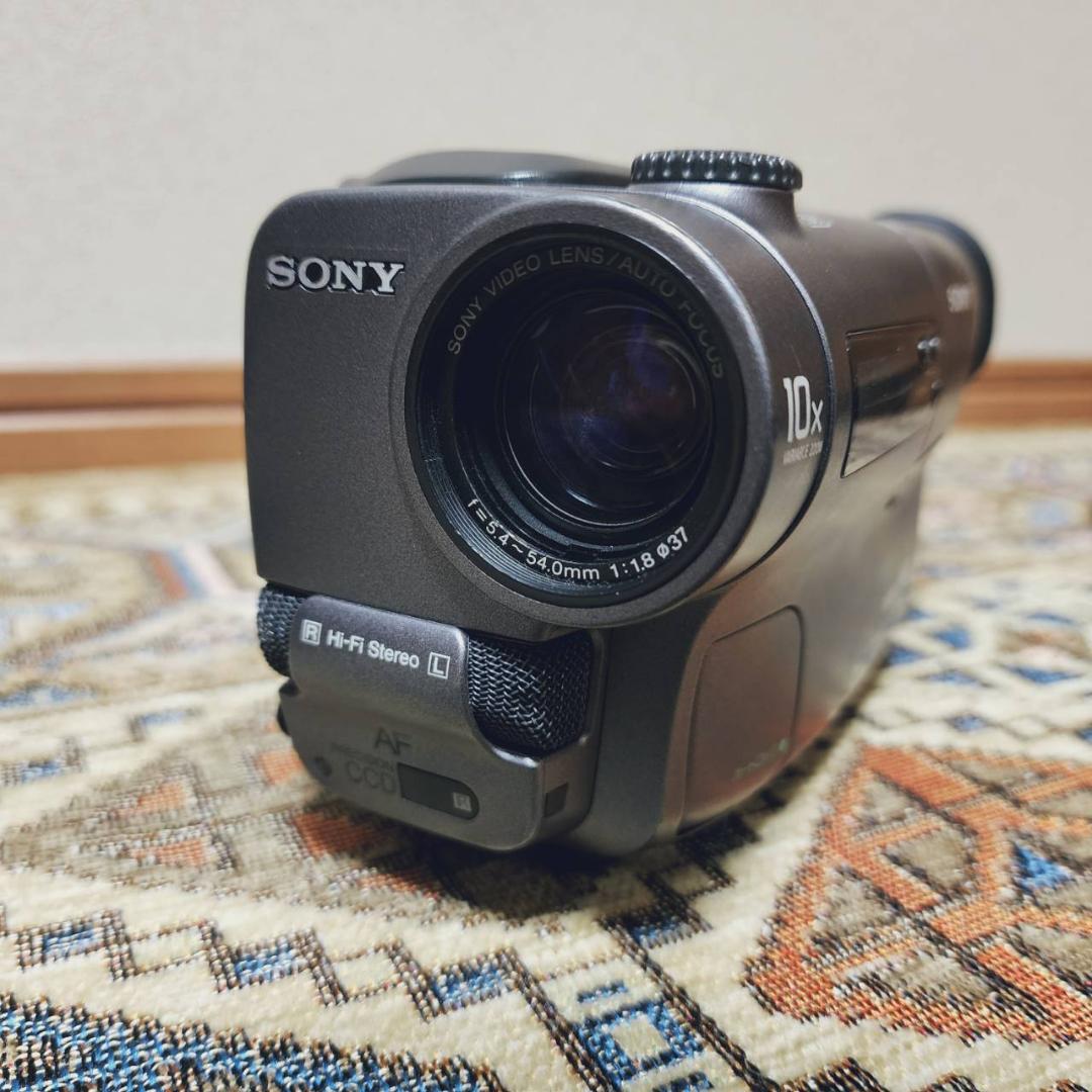 【動作確認済】SONY 高画質 Hi8 8ミリ ビデオカメラ CCD-TR3