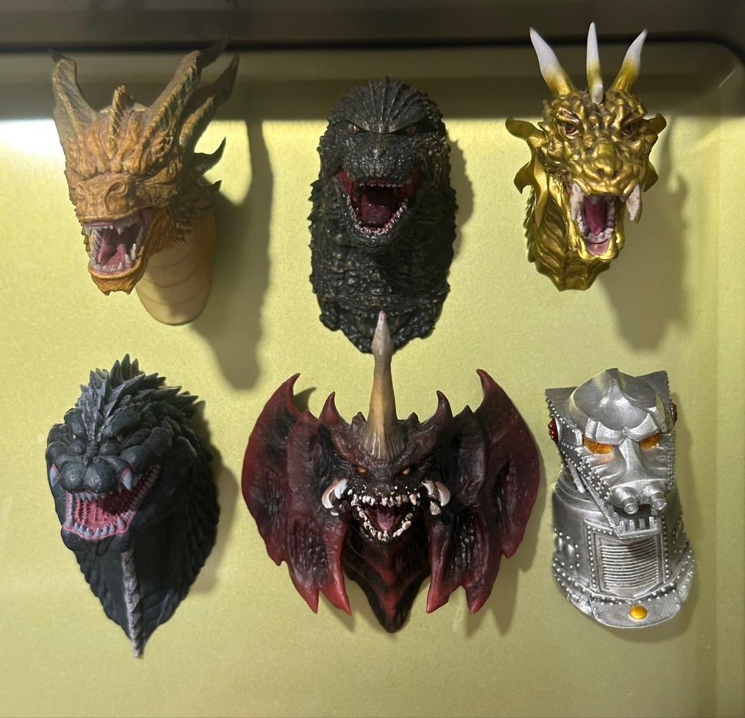 一番くじ ゴジラ モンスターヘッドマグネット フルコンプ　セット