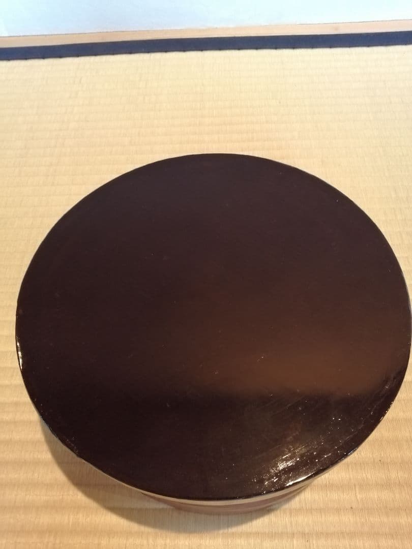 【茶事道具】秋田塗枌目飯器湯次　懐石道具
