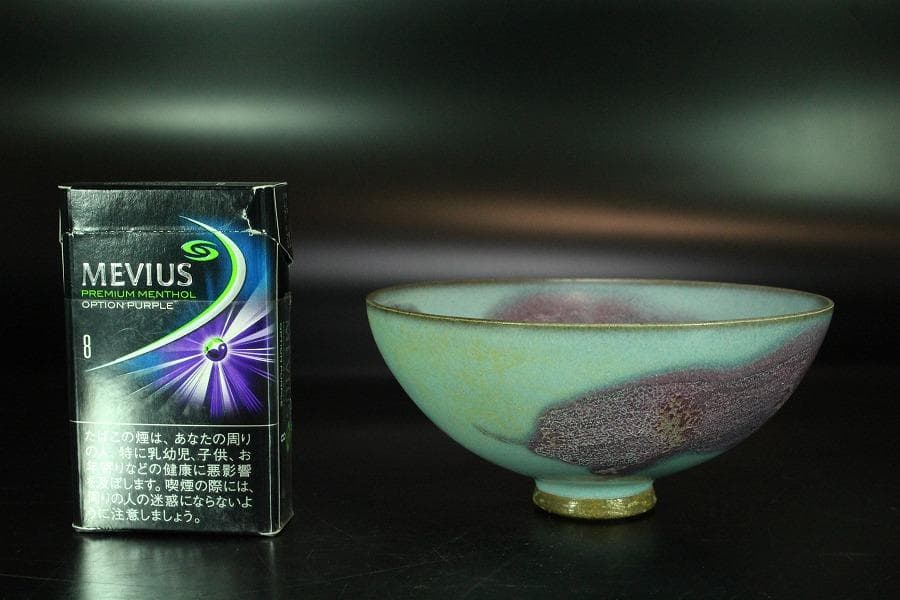 中国美術 鈞窯 碗 φ12.5cm(K-YC361)