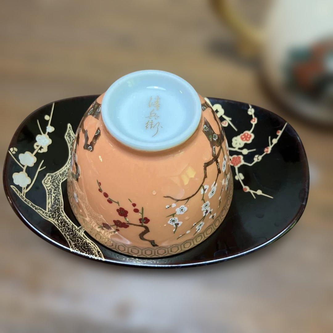 源氏物語　茶道具セット 急須と茶碗5個　清兵衛窯