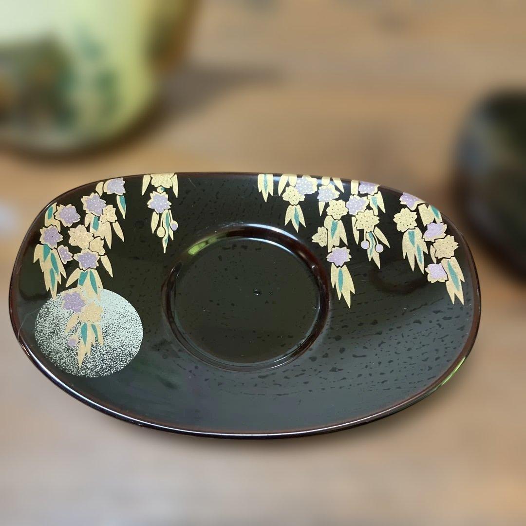 源氏物語　茶道具セット 急須と茶碗5個　清兵衛窯