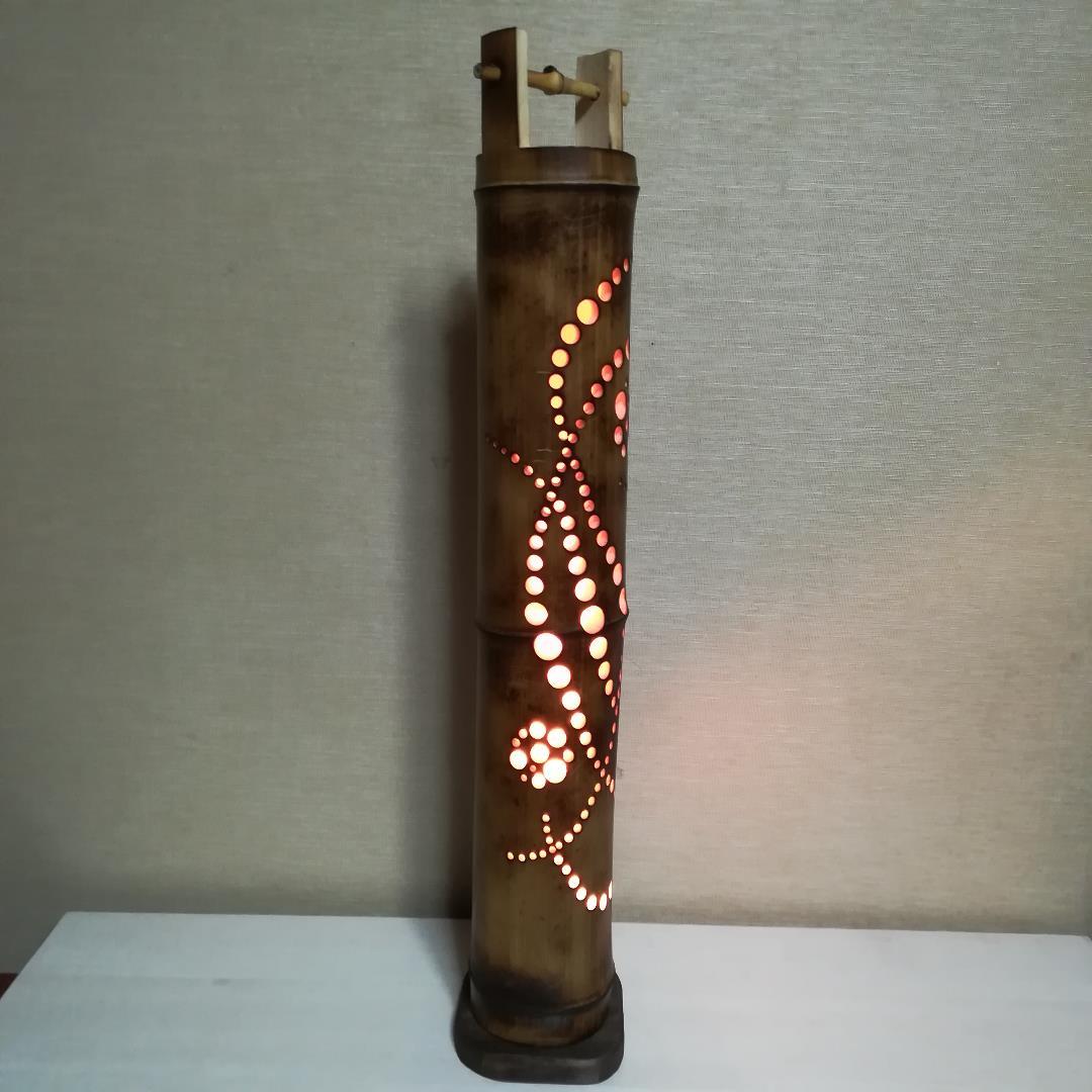 癒し灯火　竹灯籠　No23062