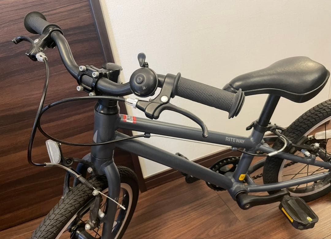 美品　RITEWAY 子供用自転車　マットブラックグレー16インチ