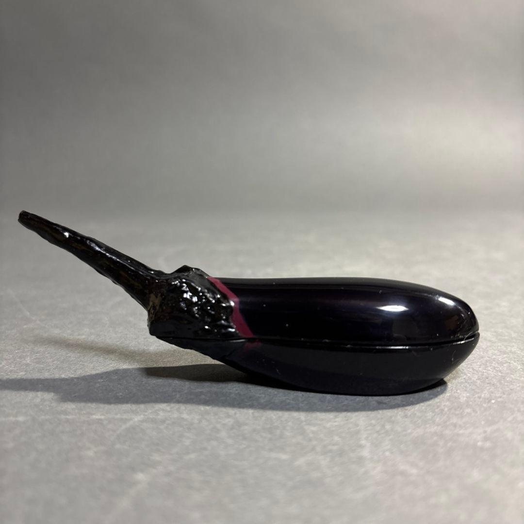 畦地多喜男　茄子　香合　共箱