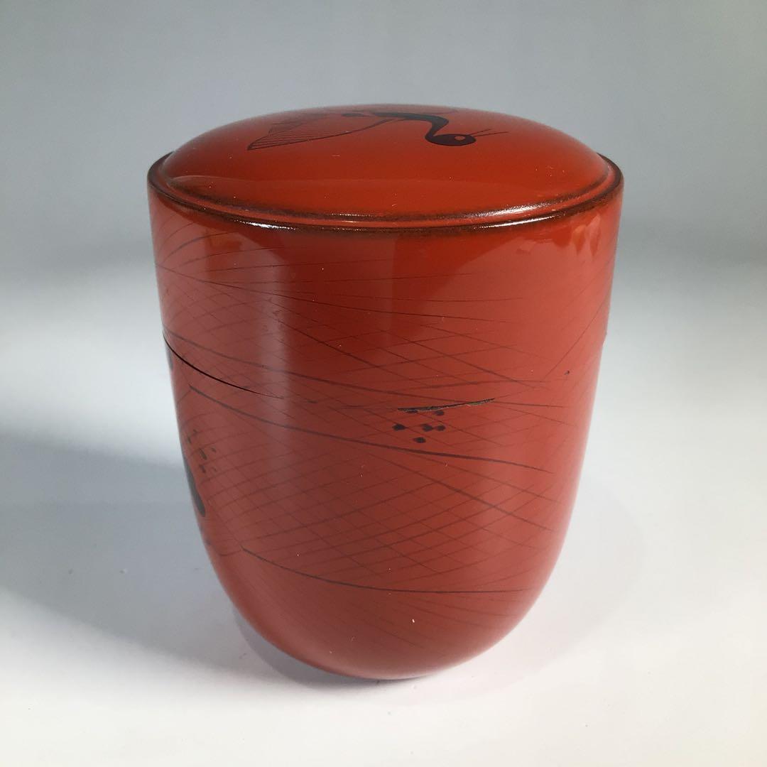 Ｎ６３９　棗　『塗師　岡本陽斎作』『玄々斎好』『曙棗』　共箱　茶道具