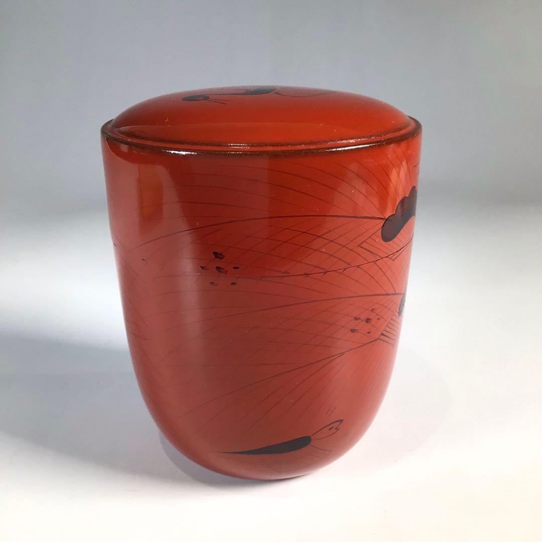 Ｎ６３９　棗　『塗師　岡本陽斎作』『玄々斎好』『曙棗』　共箱　茶道具