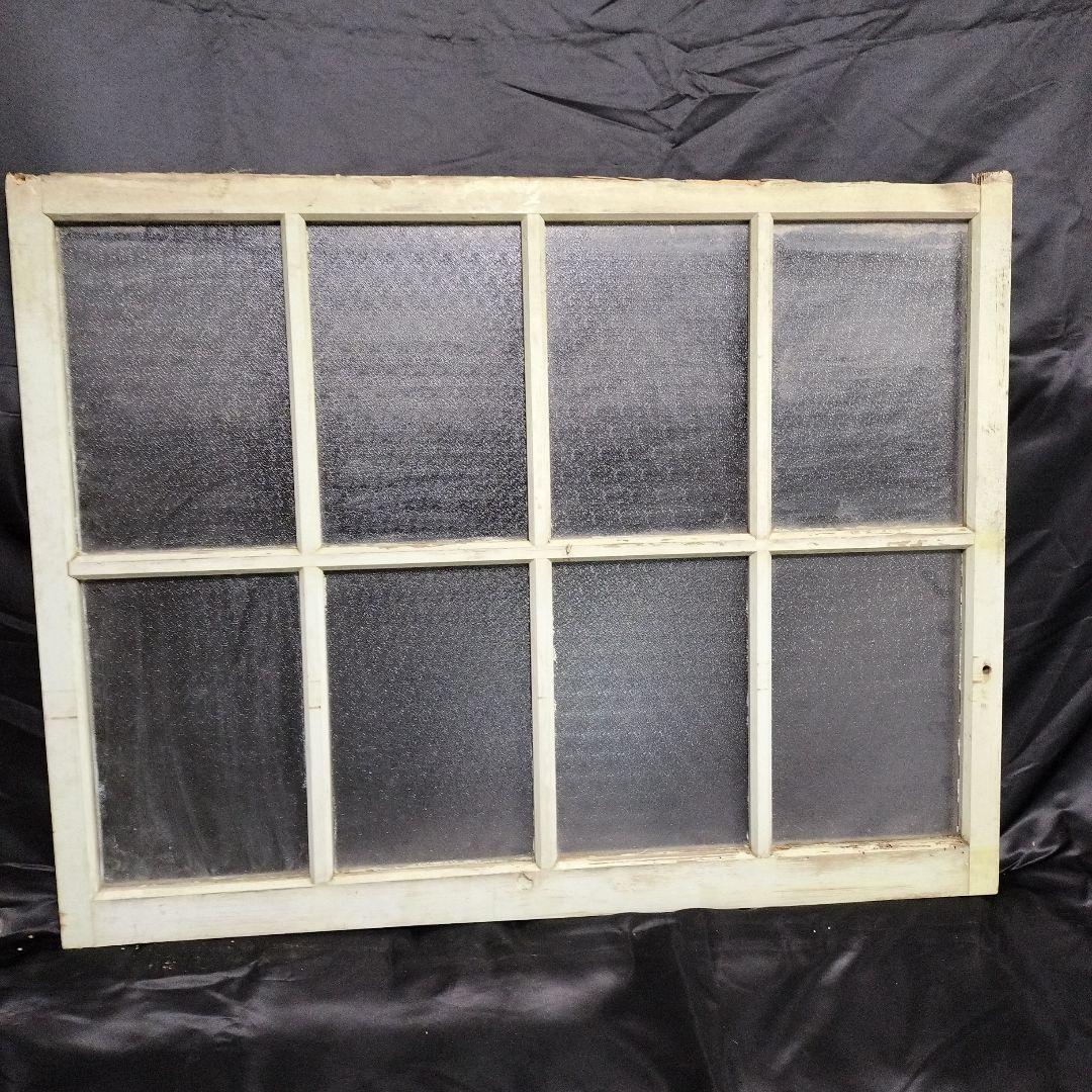 アンティーク ガラス 窓 2枚 昭和 レトロ 建具