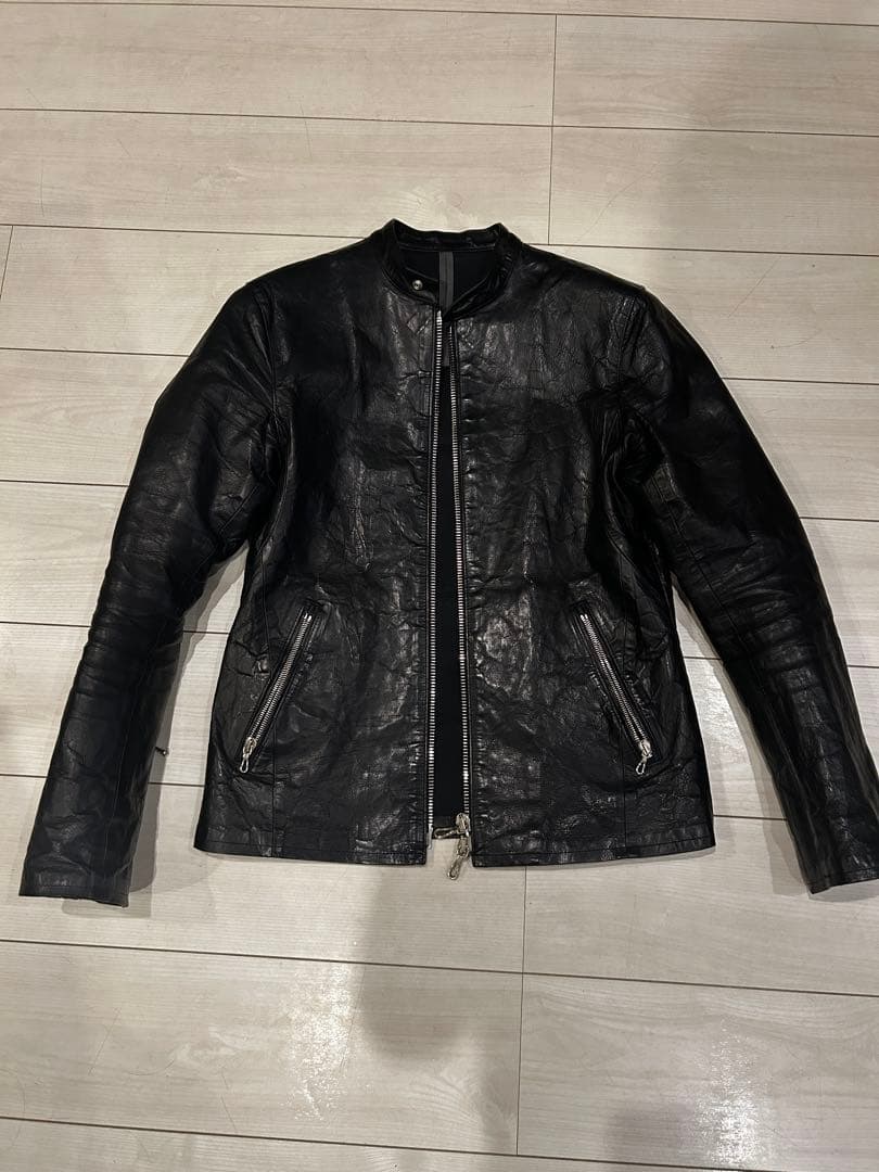 STURM ブラック レザージャケット シングルライダース