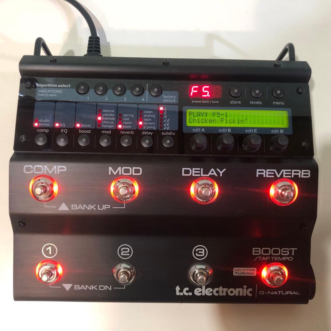 t.c. electronic G-Natural ギターエフェクター 通電OK
