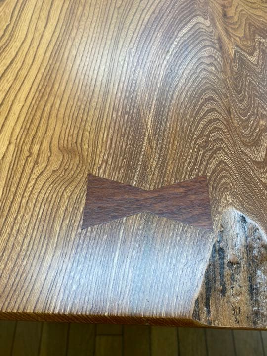 [即購入OK] 耳付き一枚天板　欅　匠仕様ダイニングテーブル　新品未使用　無垢材