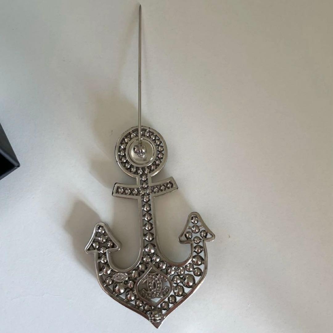 最終SALE！！CHANEL ブローチ 碇 パール ロゴ レア 希少 本物