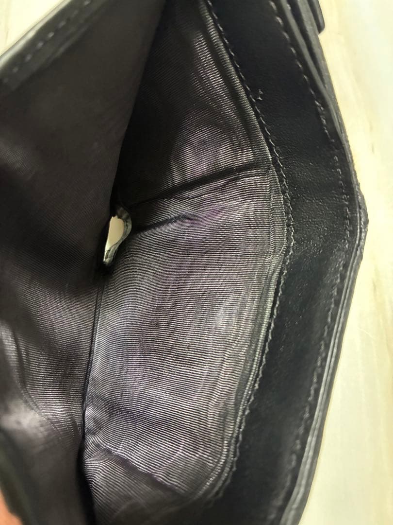 N*A様 Dior ロータスウォレット ブラック 三つ折り財布