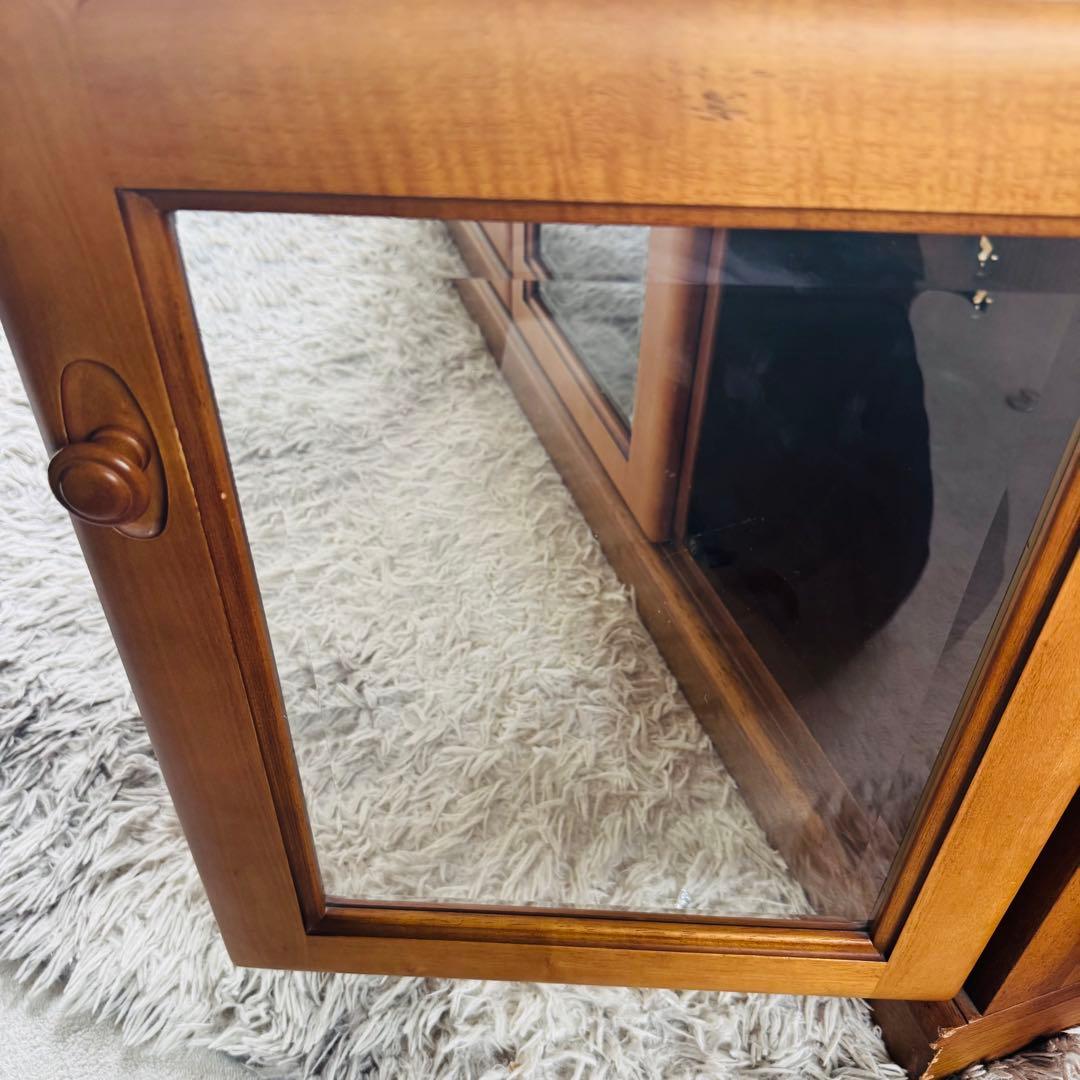 美品★カリモク サイドボード リビングボード キャビネット TVボード　飾棚