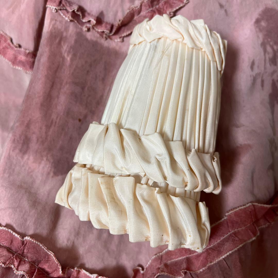 フランスアンティークヴィンテージ♡布ランプシェード2点セット