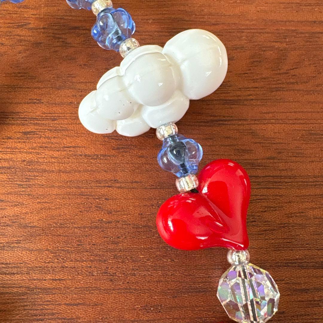 String Ting ストリングティング スマホストラップ　雲　ハート　美品
