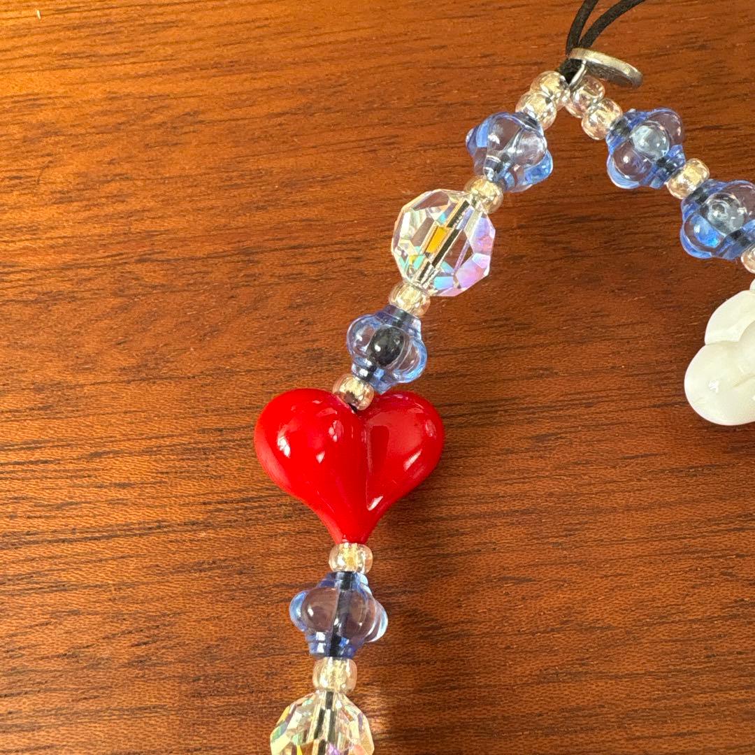 String Ting ストリングティング スマホストラップ　雲　ハート　美品