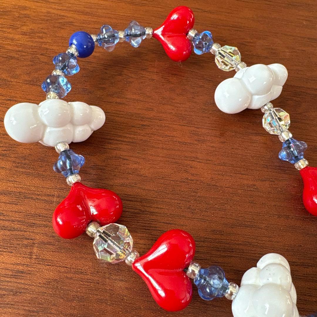 String Ting ストリングティング スマホストラップ　雲　ハート　美品