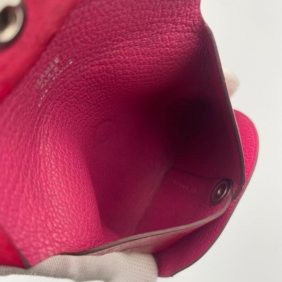 美品　HERMES エルメス　ケース　オーストリッチ　レッド　70