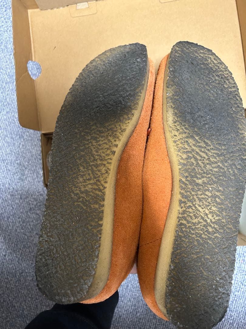 靴 Clarks Wallabee Burnt Orange 25.5cm