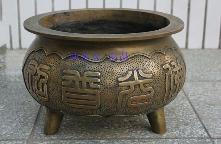 纯铜供观音供佛香炉特大号纯铜佛堂大殿捐赠定做大鼎佛具佛教用品0