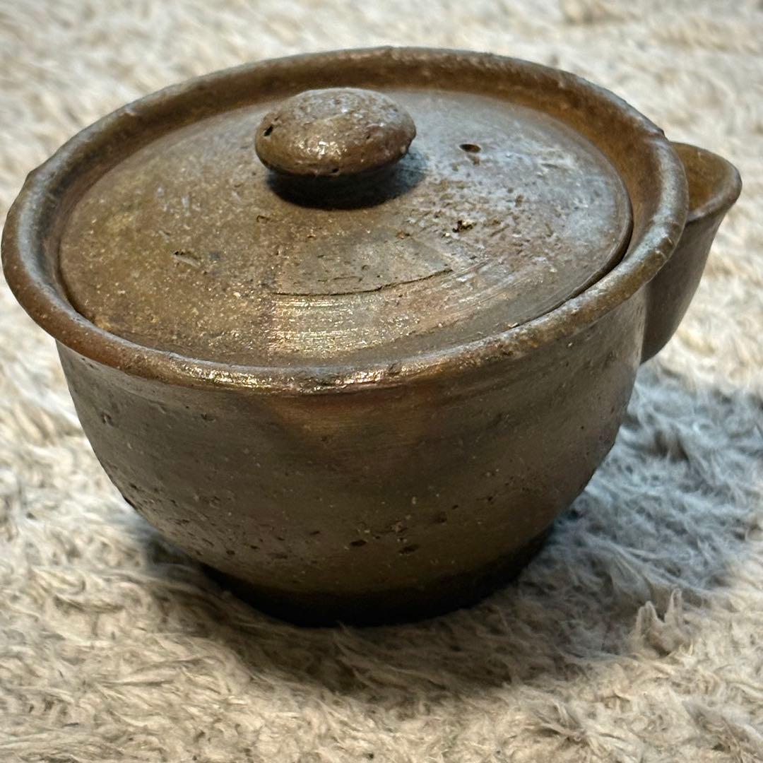 備前 松田華山造 宝瓶 共箱