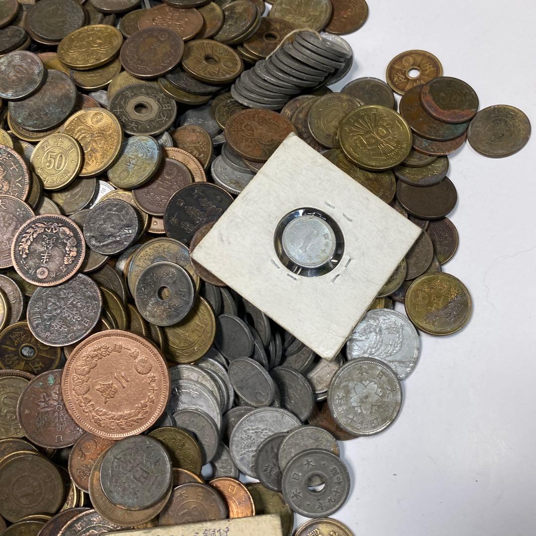 日本の古銭 明治 大正 昭和 レトロ まとめ売り 正味5.5kg NO.43