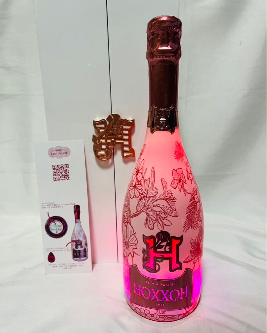 HOXXOH オックス ルビー　ロゼ　ルミナス　シャンパンボトル　箱付　未開封