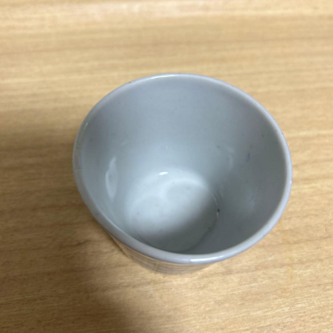 古伊万里　印判手矢羽文染付蕎麦猪口