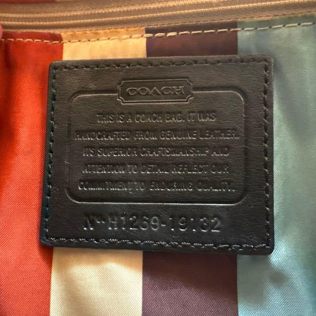 70th 限定品 コーチ 2way ショルダーバッグ ハンドバッグ 黒