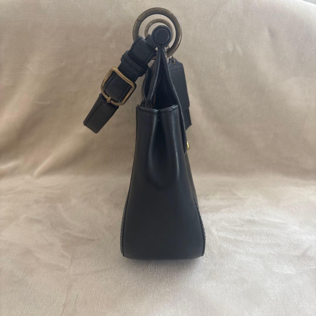 70th 限定品 コーチ 2way ショルダーバッグ ハンドバッグ 黒