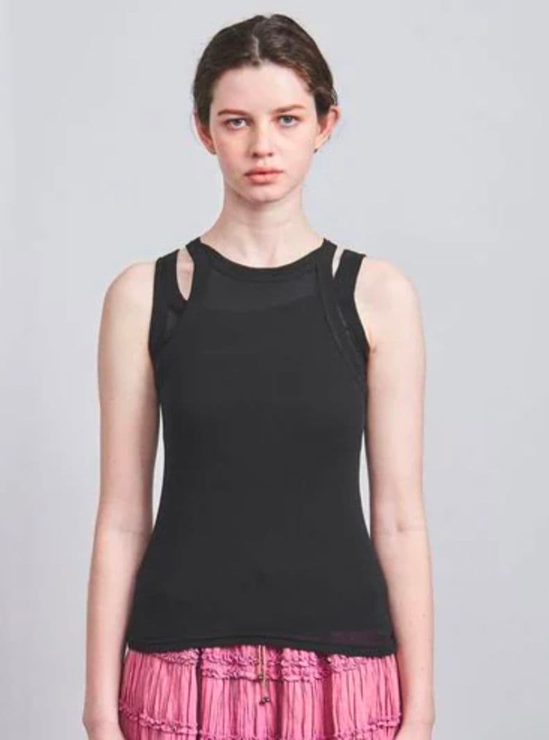 ＜Pheeta＞Hedy シアー レイヤード タンクトップ