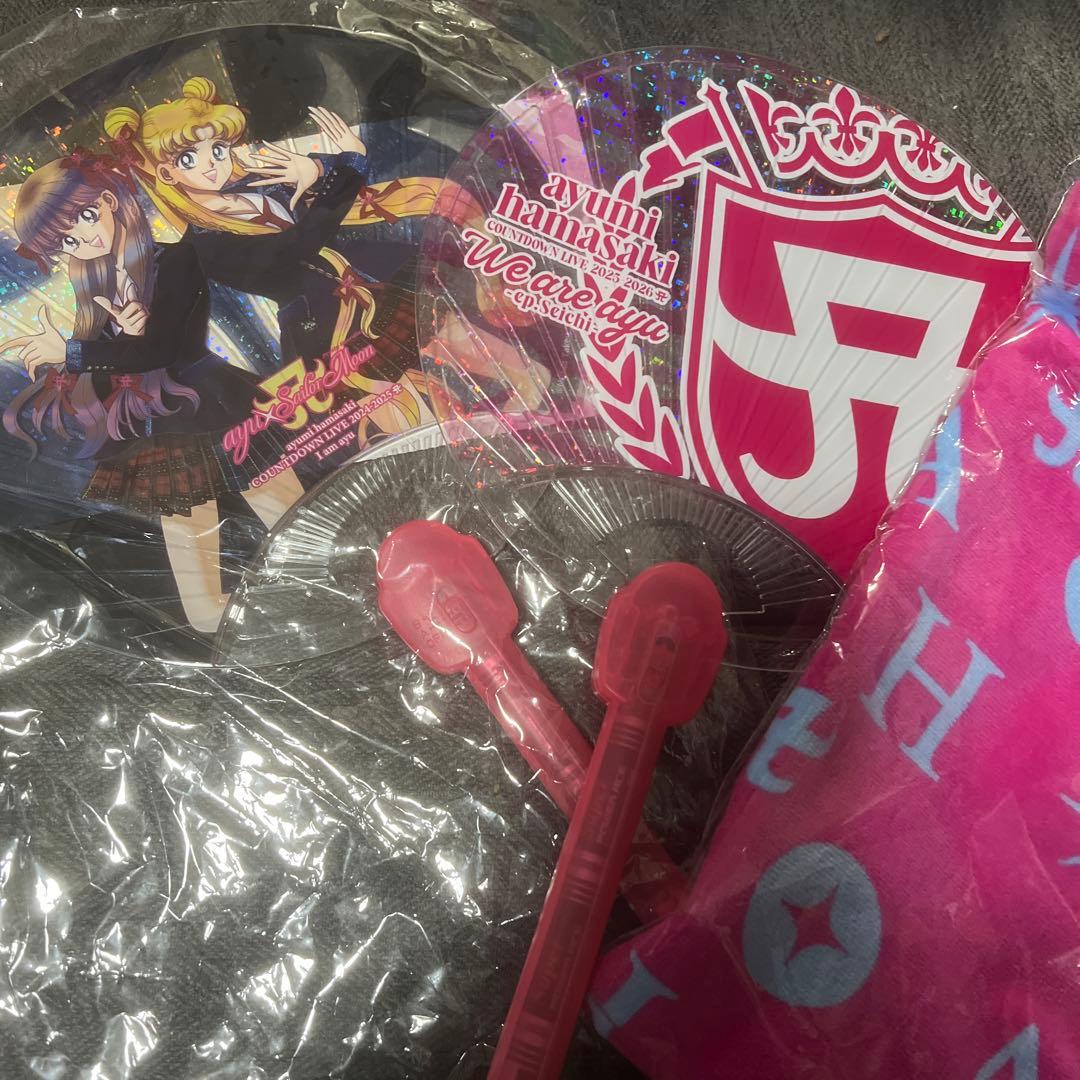浜崎あゆみ hamasakiayumi セーラームーン うちわ タオルセット