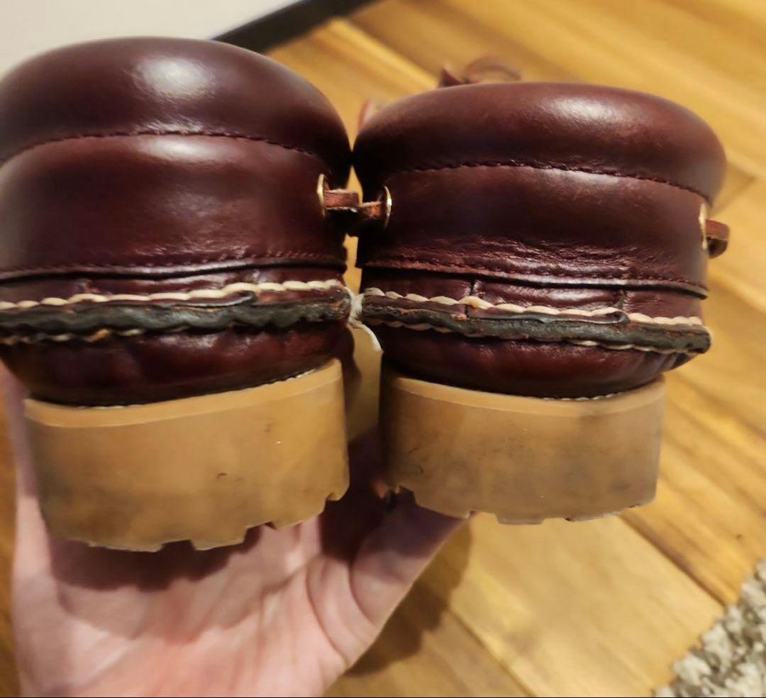 【美品】REGAL(リーガル) 26cm バーガンディ デッキシューズ